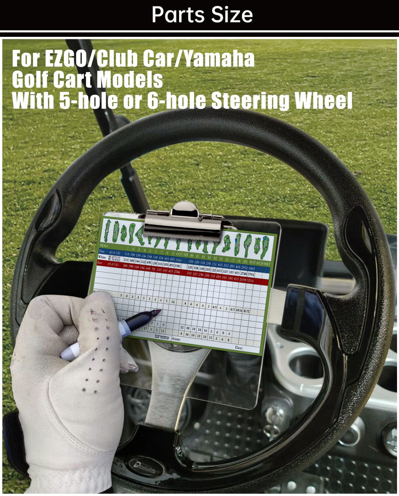 Geggkake Golf Cart Scorecard Holder for Club Car EZGO Yamaha Golf Cart Steering Wheels. - BeesActive Australia