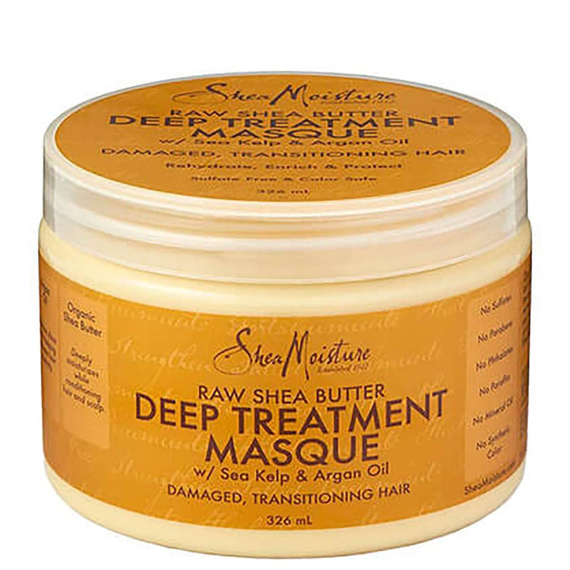 SheaMoisture Raw Shea Butter silicone and sulphate free hair mask Deep Hair Treatment Mask for dry, damaged or transitioning hair 326 ml - BeesActive Australia