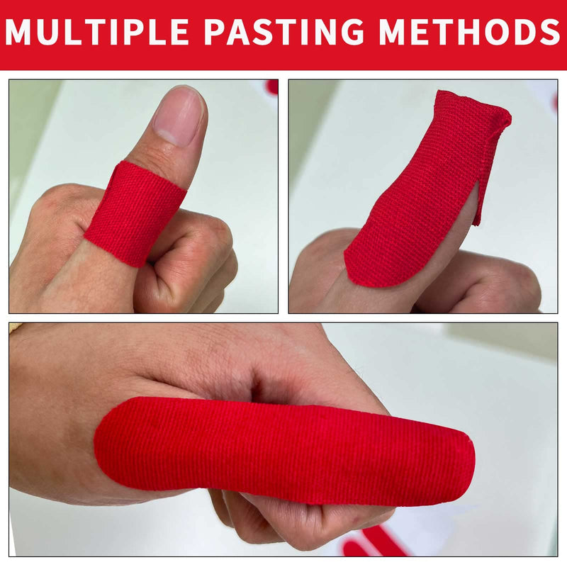 120PCS Bowling Thumb Tape Bowling Finger Tape, Red Flex Protective Performance Bowling Tape Thumb Protector for Bowlers, Pro Bowling Ball Equipment Accessories for Men Women Exercise Sport Workout - BeesActive Australia