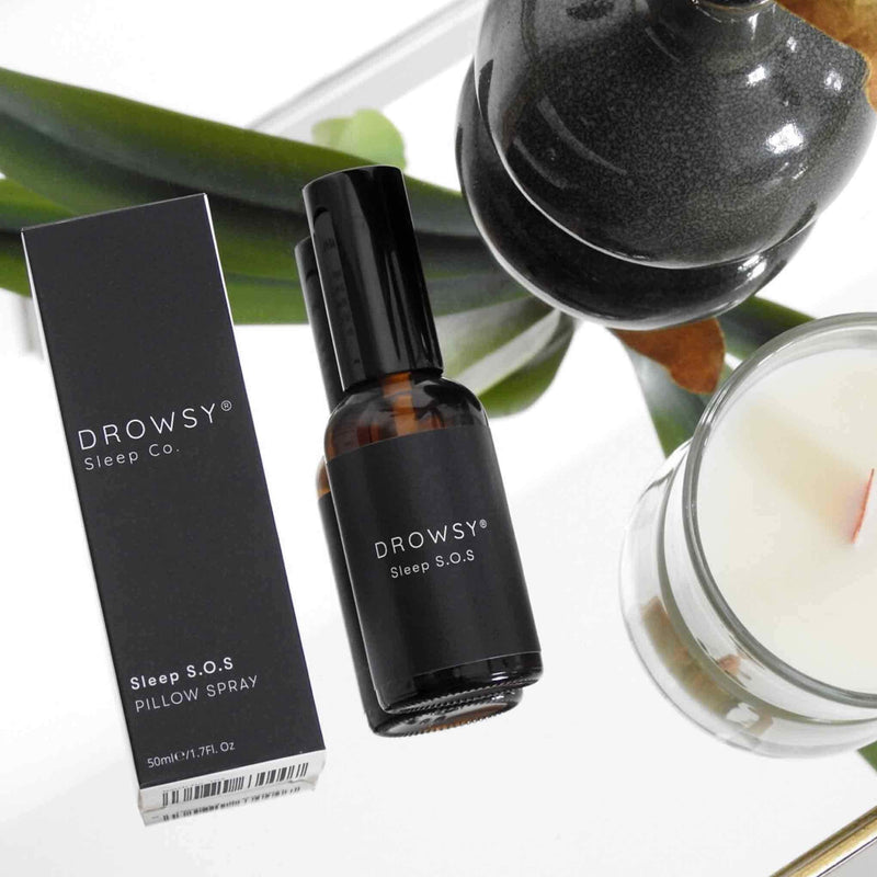 DROWSY Sleep SOS Pillow Spray for Troubled Sleepers. The Ultimate Sleep Hygiene Upgrade. Up to 6 Months of Sleep. 1 Tiny Bottle - BeesActive Australia