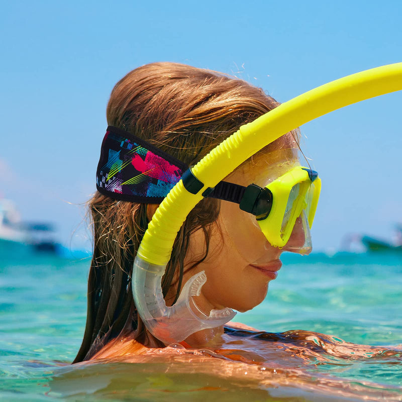 4 Pieces Diving Mask Slap Straps Cover Neoprene Dive Mask Strap Swimming Waterproof Mask Strap Cover Dive and Snorkel Mask Strap for Men and Women Water Sports - BeesActive Australia