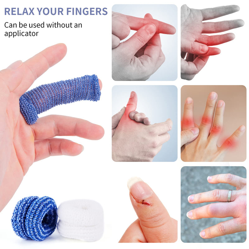 20 Pieces Finger Cots, Finger Bandage Finger Roll Tubular Bandage Dressings Finger Bandage Finger Covers Protection for Finger Tips, Thumb Bandage for Cargo Handling Gardening Work Sports and Fitness - BeesActive Australia