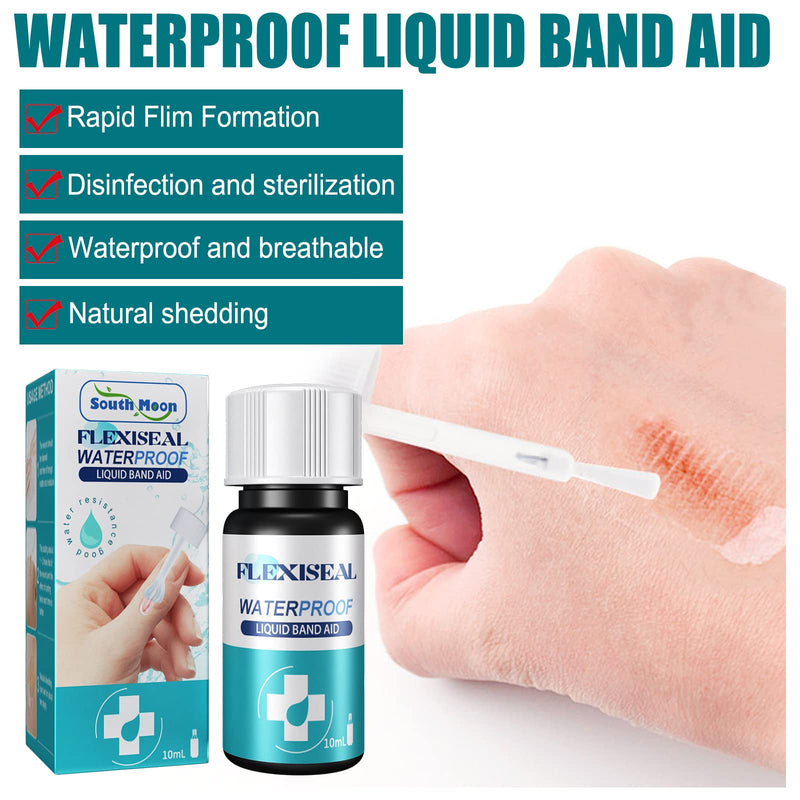 New Skin Liquid Plaster, Waterproof and Breathable Quick-Dry Gel Liquid Bandages for Scrapes/Cracked Skin/Wounds/Dry (B) Pink - BeesActive Australia