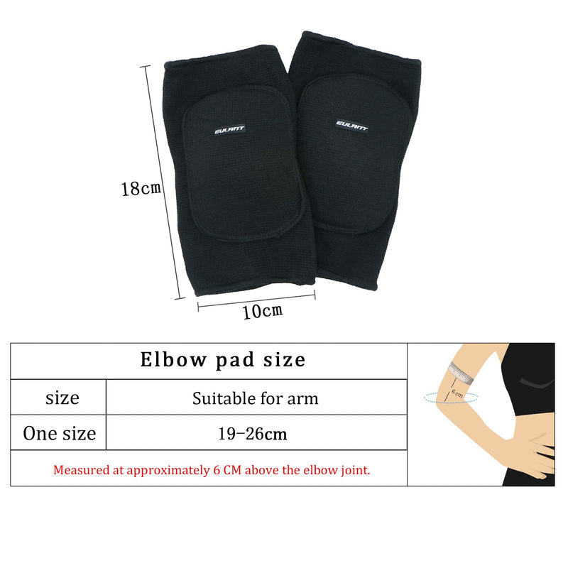 EULANT Soft Elbow Pads for Children Teenagers, Stretchy Elbow Protectors,Adults Cotton Elbow Guard for Volleyball Wrestling Scooter Skating Breakdance,Toddler Knee Pads for Crawling/Learning to Run Black - BeesActive Australia
