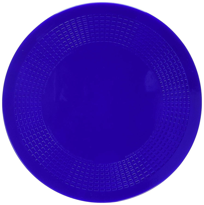 Performance Health Dycem Non Slip Round Pad 14 cm, Blue & Eating Utensils & Homecraft Surround Incurve Plate, Dinning Aid Non Slip Plate Guard for Elderly, Disabled and Handicapped Individuals 14 cm Diameter - Circular + Surround Incurve Plate - BeesActive Australia
