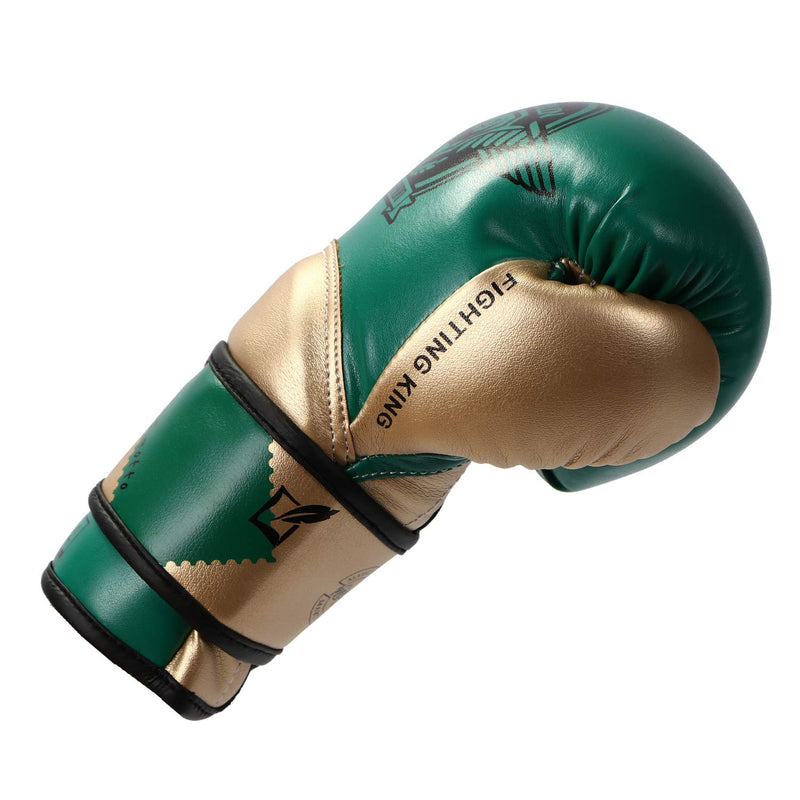 [AUSTRALIA] - HUINING Kids Boxing Gloves, Training Boxing Gloves for Kids Age 3-12, Cartoon Sparring Training Mitts Junior Punch PU Leather Protective Youth Boxing Gloves Green 6OZ 