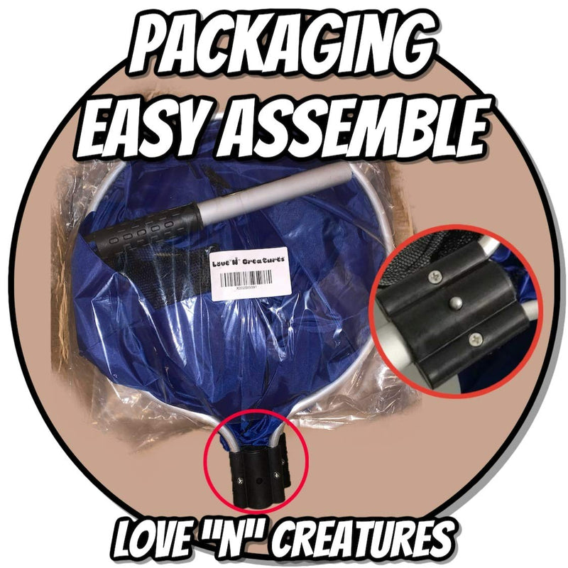 Love "N" Creatures Japanese Koi Sock Aquarium Kit for Medium to Large Fish – Holds Water – Long Knotless Netting Deep Soft Mesh Basket - Spawning, Breeding, Care & Transfer Accessories - BeesActive Australia