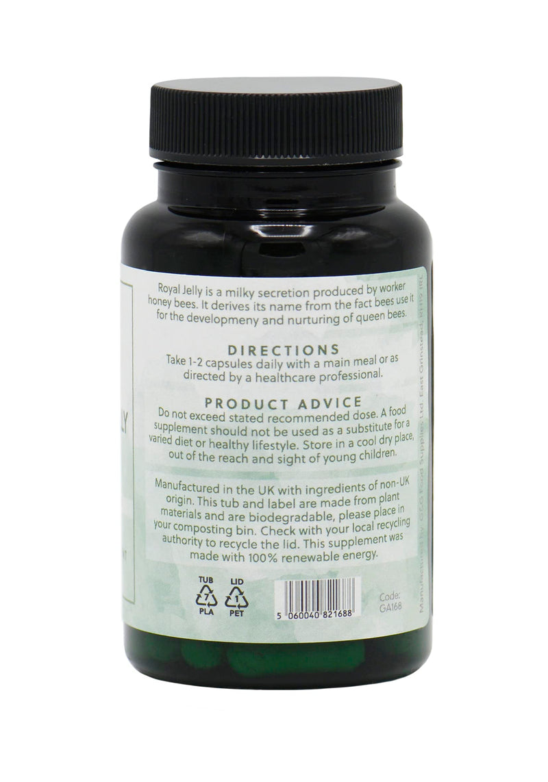 Royal Jelly Capsules | 600mg Royal Jelly per Capsule (3:1) Concentrate | from Honey Bees | G&G Vitamins - BeesActive Australia