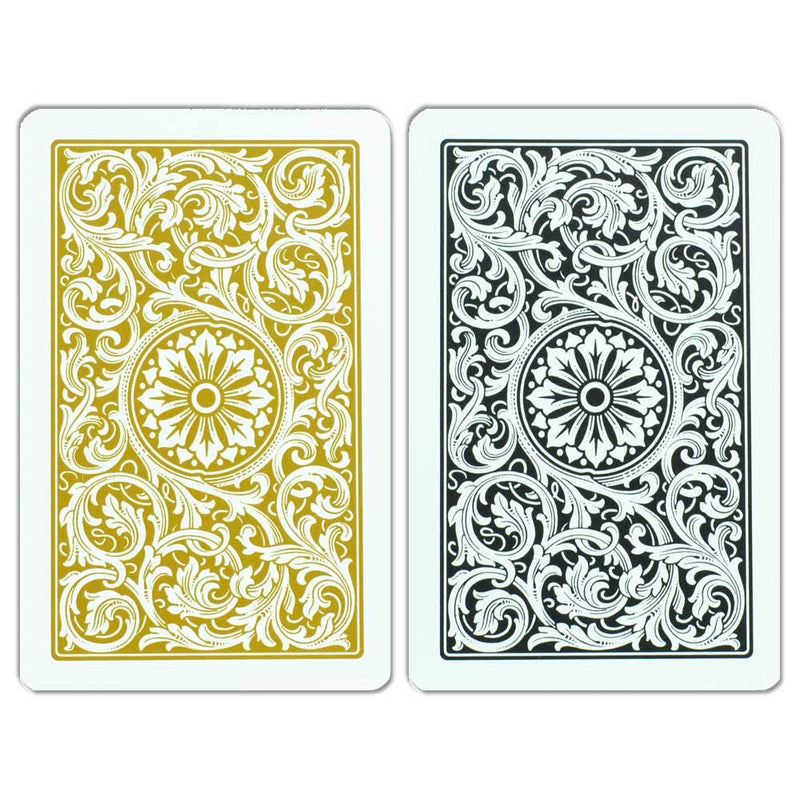 [AUSTRALIA] - Copag Bridge Size Regular Index 1546 Playing Cards (Black Gold Setup) 