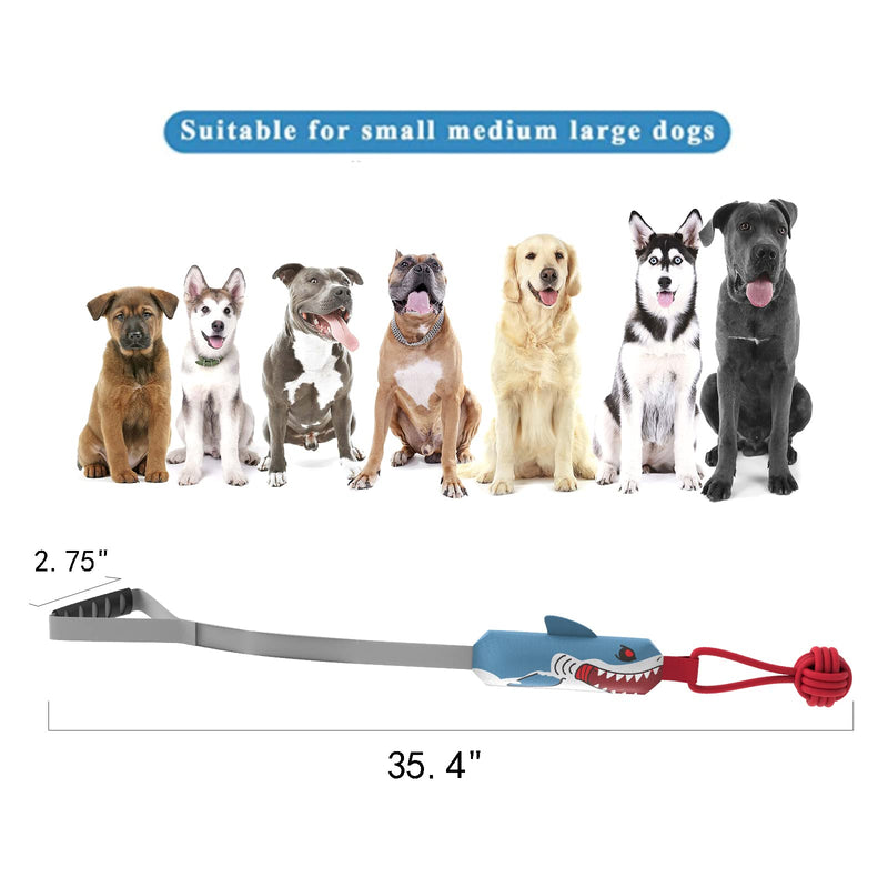 Yizocenguo Dog Rope Toys, Dog Chew Toys for Aggressive chewers,Tug of war Dog Toy, Dog Squeaky Toys, Tough Durable Pull Toys for Small Dogs (Shark) - BeesActive Australia
