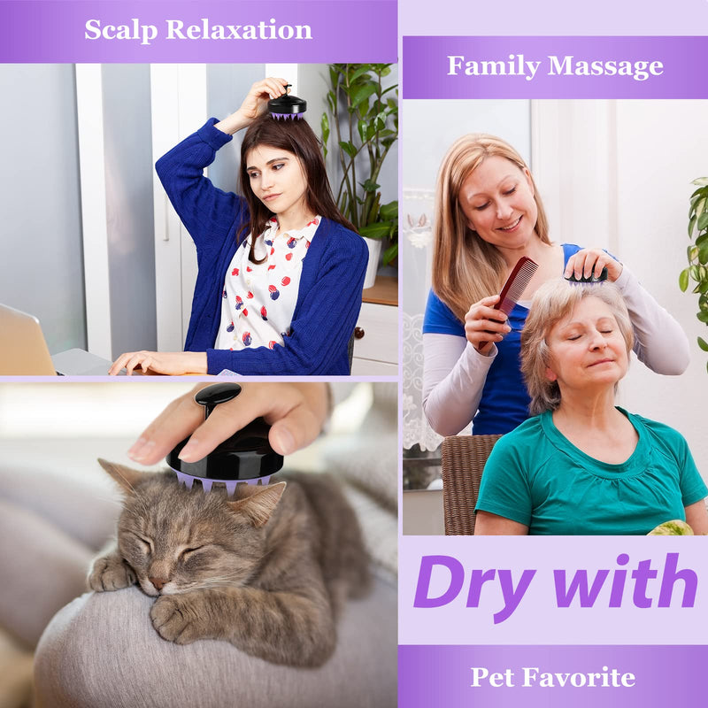 Scalp Massager Hair Shampoo Brush - Scalp Scrubber Exfoliator Cozycom Hair Scalp Massager Hair Scrubber Dandruff Brush Shower Hair Brush with Soft Long Silicone Bristles for All Hair Types - BeesActive Australia