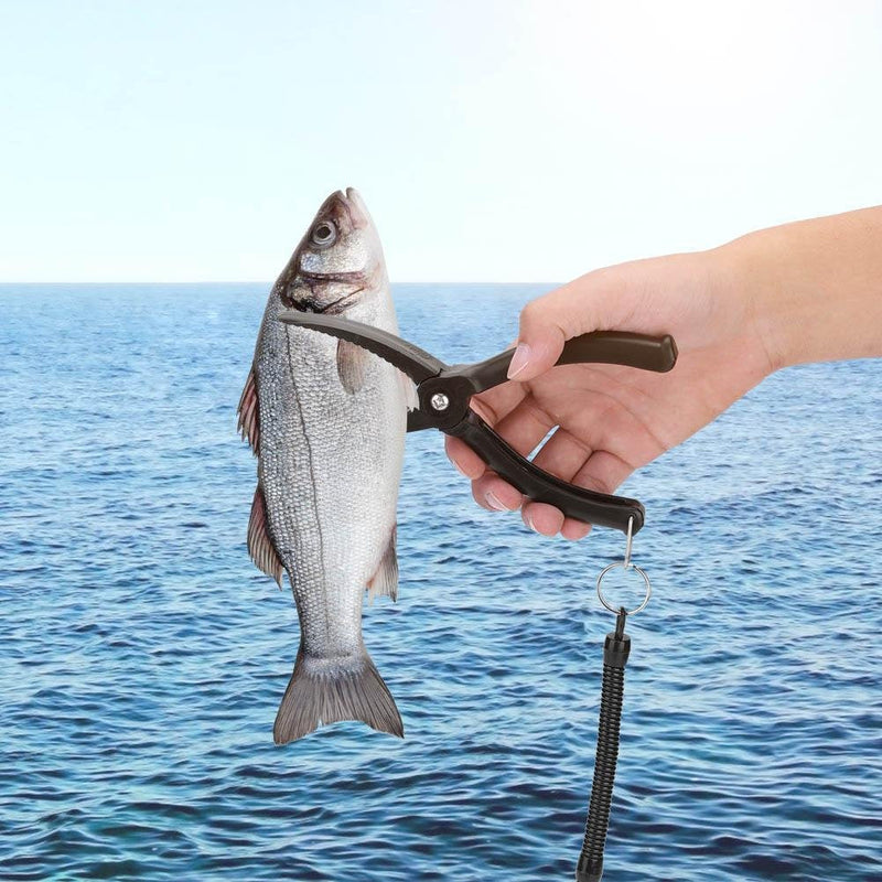Dilwe Fishing Pliers, Lightweight ABS Fishing Gripper Hook Remover Tool ABS Grip Tackle Fish Lip Holder - BeesActive Australia