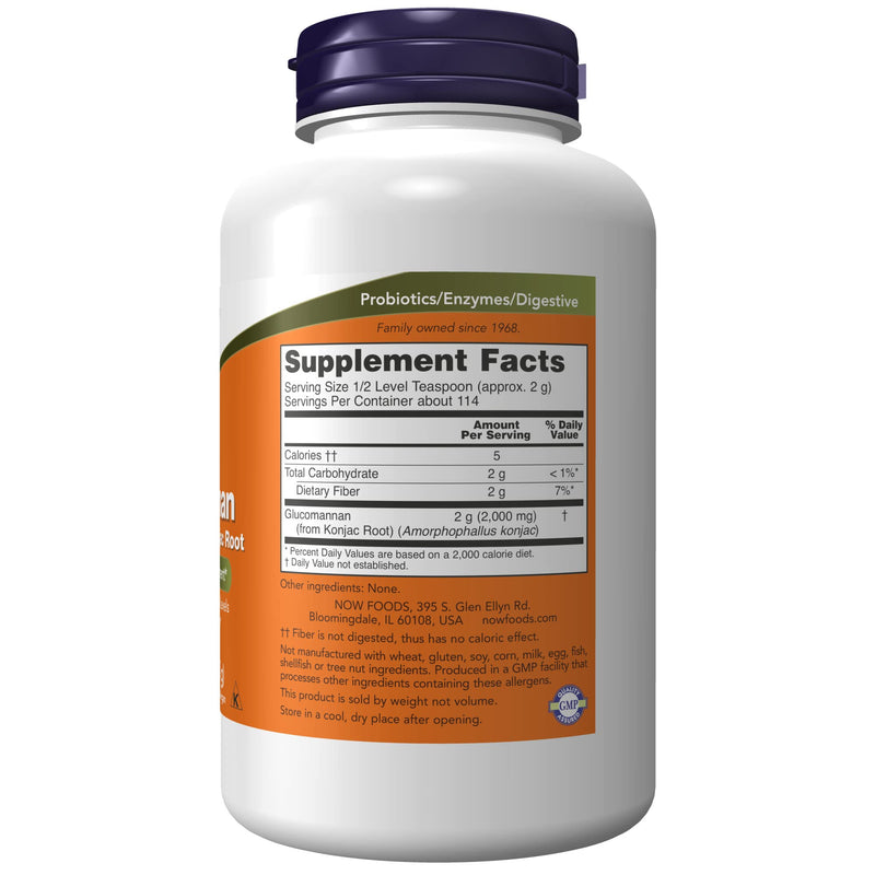 NOW Supplements, Glucomannan (Amorphophallus konjac) Pure Powder, Supports Regularity*, Healthy Weight Management*, 8 Ounce (Pack of 1) 8 Ounce (Pack of 1) - BeesActive Australia