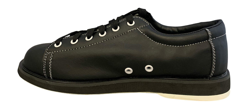 Element CO2 Mens Classic Black Laced Up Bowling Shoes with Universal Soles for Right and Left Handed Bowlers 6 - BeesActive Australia