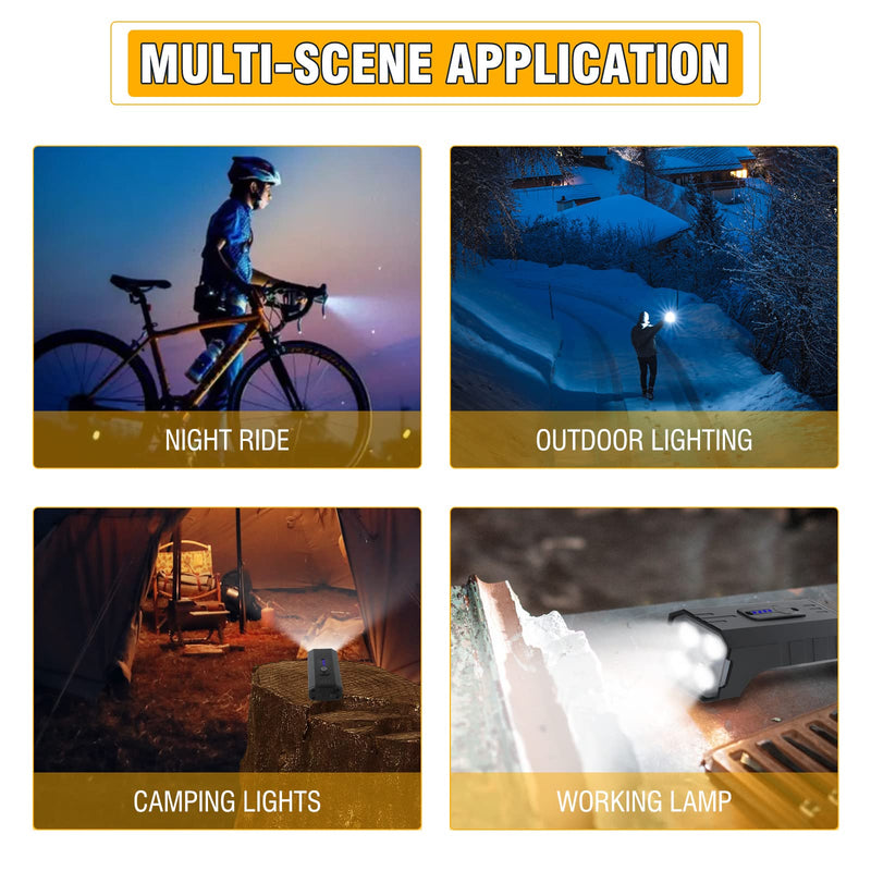 Satino L11 LED Bike Lights for Night Riding - 800LM 4 Light 7 Modes USB Rechargeable Bicycle Front Headlight - BeesActive Australia