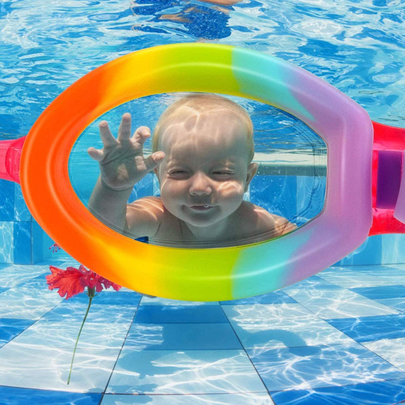 ProChosen Kids Swim Goggles, Waterproof Anti Fog UVA/UVB Protection No Leaking Clear Wide Vision Soft Silicone Gasket Swimming Glasses with Case, Nose Clip, Earplugs for Boys Girls Youth Kids - BeesActive Australia