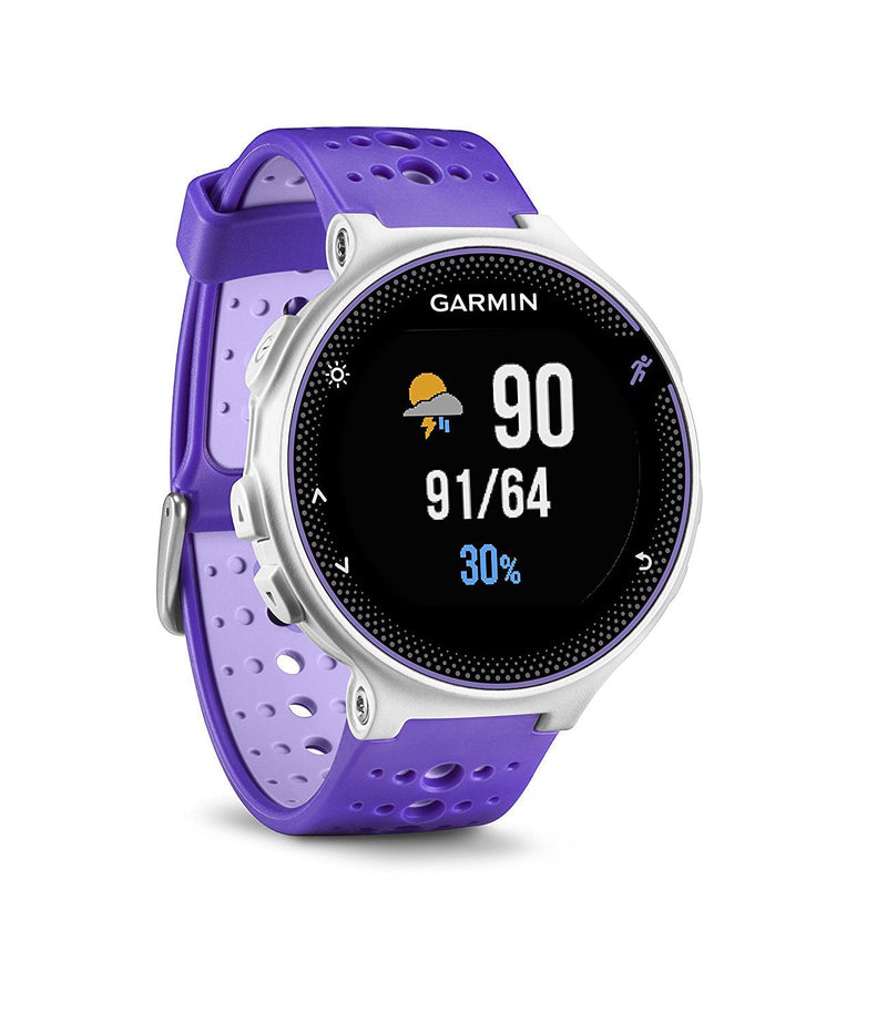 ZSZCXD Soft Silicone Replacement Watch Band for Garmin Forerunner 230/235 / 220/620 / 630/735 Smart Watch 03 Lavender & White - BeesActive Australia