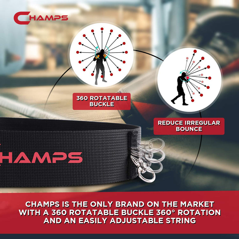 [AUSTRALIA] - Champs MMA Boxing Reflex Ball - Boxing Equipment Fight Speed, Boxing Gear Punching Ball Great for Reaction Speed and Hand Eye Coordination Training Reflex Bag Alternative Set of 4 