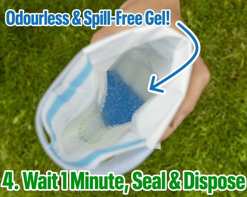 Peebol by SHEWEE – The Pocket-Sized Toilet – Rapidly Turns 1L of Urine into an Odourless & Solid Gel. Made in the UK, Disposable Urinal Bag for Everyone. Festival, Camping, Car & Travelling Essentials 8 Pack - BeesActive Australia