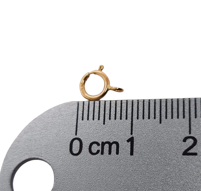 6MM 14K Solid Yellow Gold Spring Ring Clasp Open Ring Made in Italy by CRAFT WIRE 6MM - BeesActive Australia