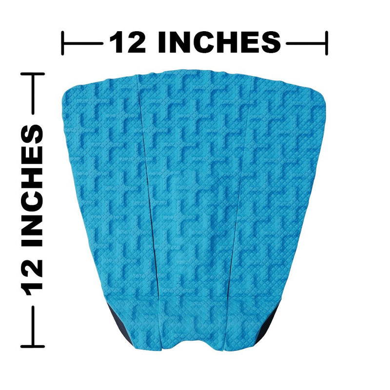 Ho Stevie! Premium Surfboard Traction Pad [Choose Color] 3 Piece, Full Size, Maximum Grip, 3M Adhesive, for Surfing or Skimboarding Aqua - BeesActive Australia