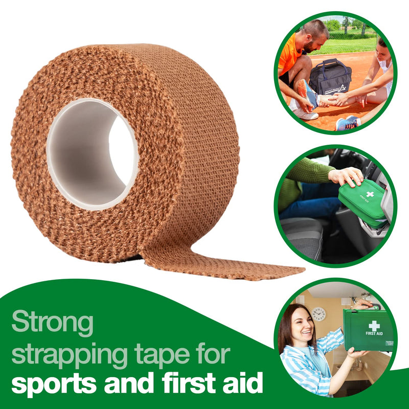 HypaBand EAB Fabric Strapping Tape - 2.5 cm x 4.5 m (Single) Tan Small (2.5cm) Single Roll - BeesActive Australia