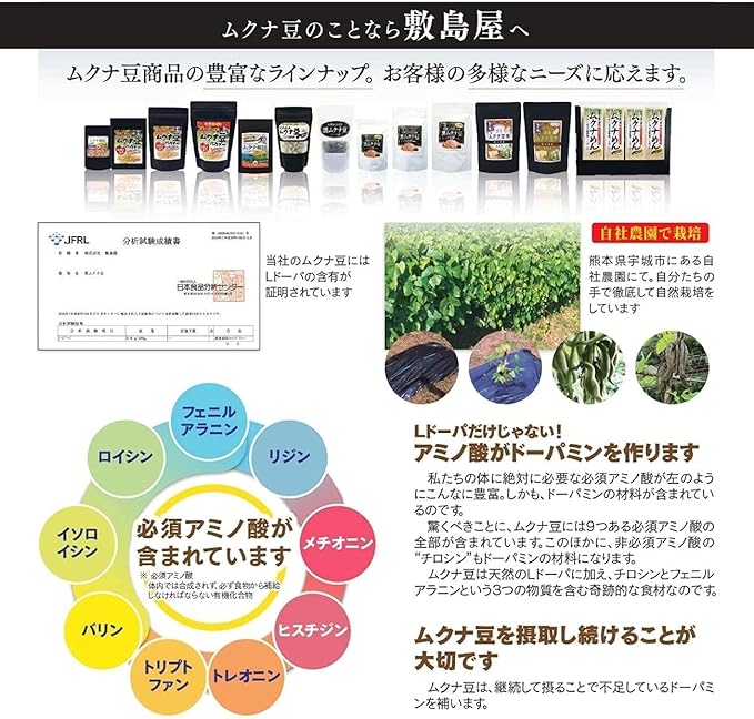 (Only one piece per person) [Made in Japan (Kumamoto Prefecture) Mukuna bean] [Naturally cultivated without pesticides] Mukuna bean (8 g pesticides) powder (1.8 oz (50 g), tablets (90 tablets) Trial - BeesActive Australia