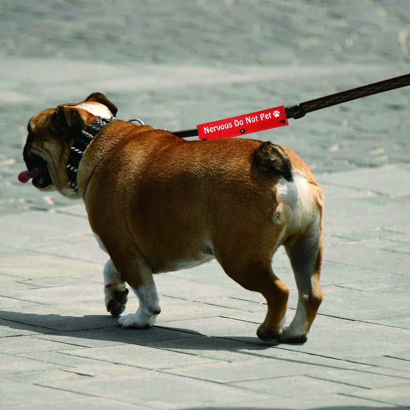 Funny Dog Leash Sleeve Nervous Do Not Pet Dog Leash Wrap Wrap Alert Hanging ID Patch Tag Pet Birthday Giftt(Do Not Pe) Do Not Pet-Sleeve - BeesActive Australia