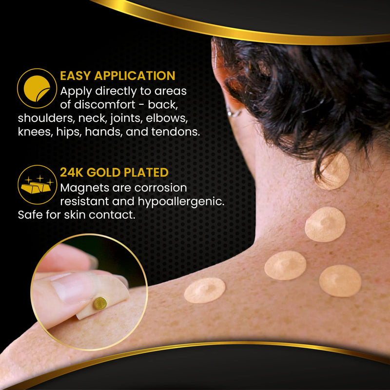 MagnetRX® Magnetic Acupressure Patches - Magnetic Patches - 3,500 Gauss Acupressure Magnetic Plaster (20 Pack) - BeesActive Australia