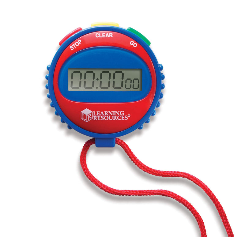 Learning Resources Simple 3 Button Stopwatch, Supports Science Investigations, Timed Math Exercises, Elapsed Time Tracking, Ages 5+ - BeesActive Australia