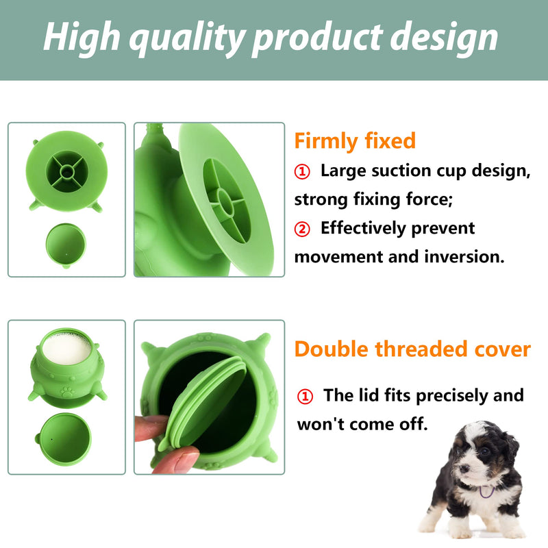 Puppy bottles for nursing,Puppy milk feeders for multiple puppies nipple,Puppy Feeder Milk Bowl,4 Nipples Silicone Puppy Nursing Station,Feeder Bowl for Kittens, Puppies,Capacity 240ml（Green） - BeesActive Australia