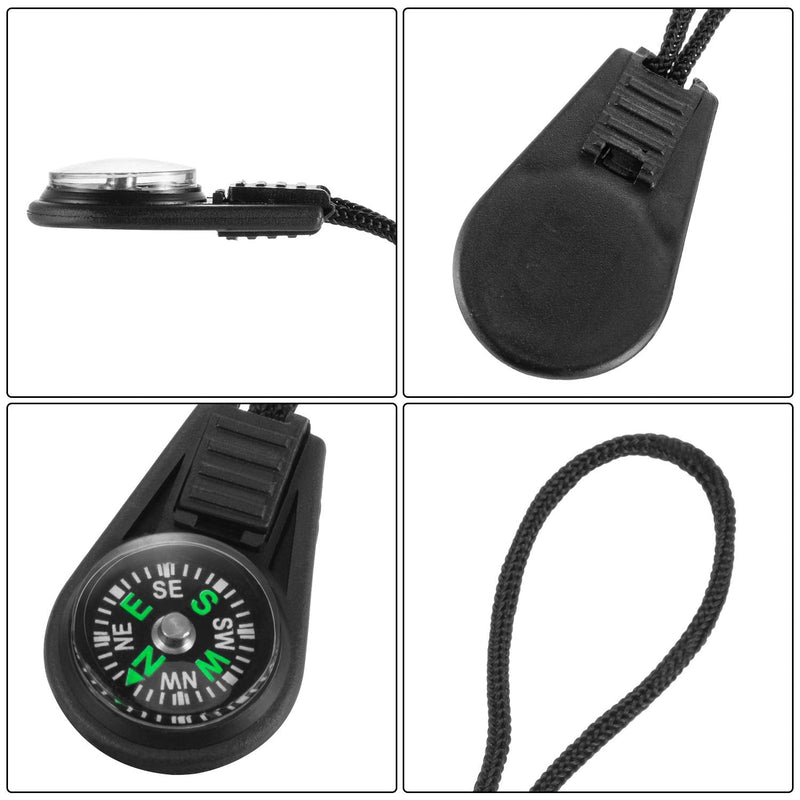 BBTO 100 Pieces Mini Survival Compass Outdoor Camping Hiking Pocket Compass Liquid Filled Mini Compass for Paracord Bracelet Necklace Key Chain - BeesActive Australia