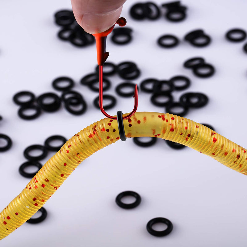 [AUSTRALIA] - 400 Pieces Wacky Worms O-Rings for Wacky Rigging, Silicone Rings for 4 and 5 Inch 