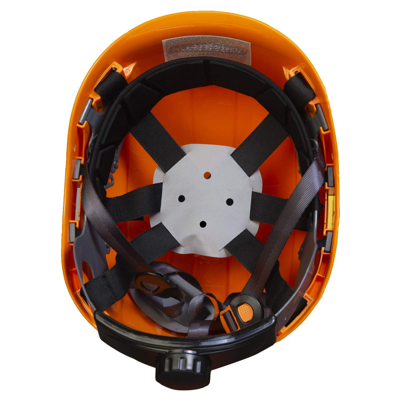 JORESTECH Hard Hat Orange ABS Work-At-Height and Rescue Slotted Helmet with 6-Point Adjustable Ratchet Suspension ANSI Z89.1-14 Certified For Work, Home, and General Headwear Protection HHAT-03 - BeesActive Australia