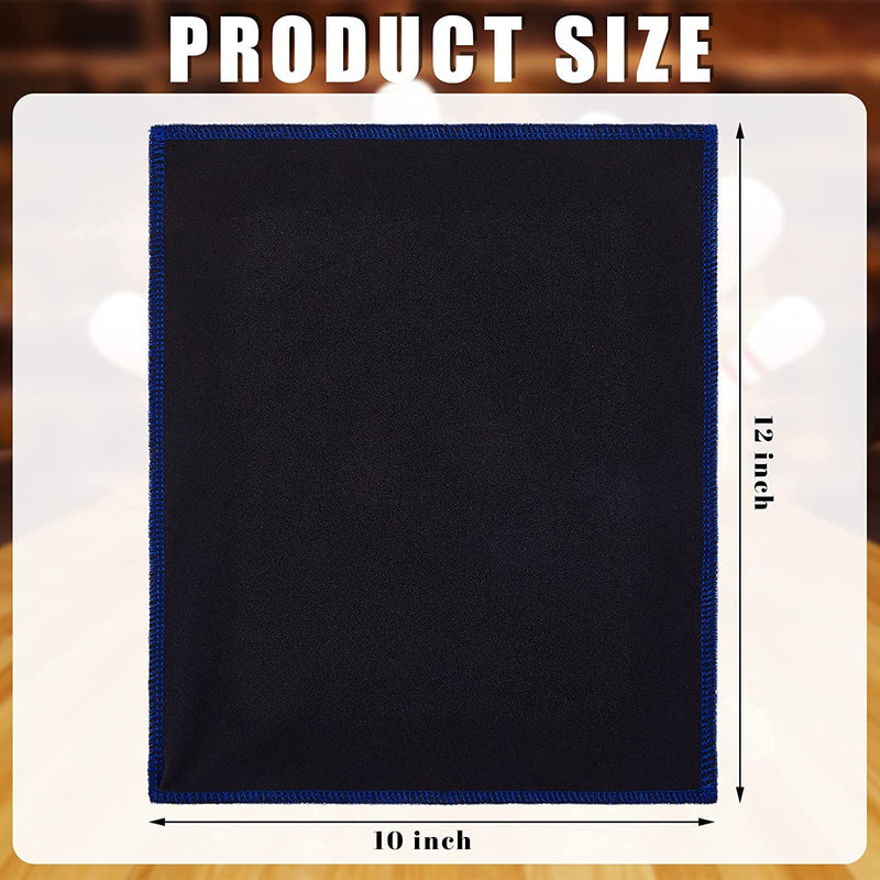 Bowing Shammy Rag Cleaning Pad Bowling Ball Towel to Wipe The Ball Microfiber Bowling Towels Bowling Ball Leather Towels, 12 x 10 Inches Black - BeesActive Australia