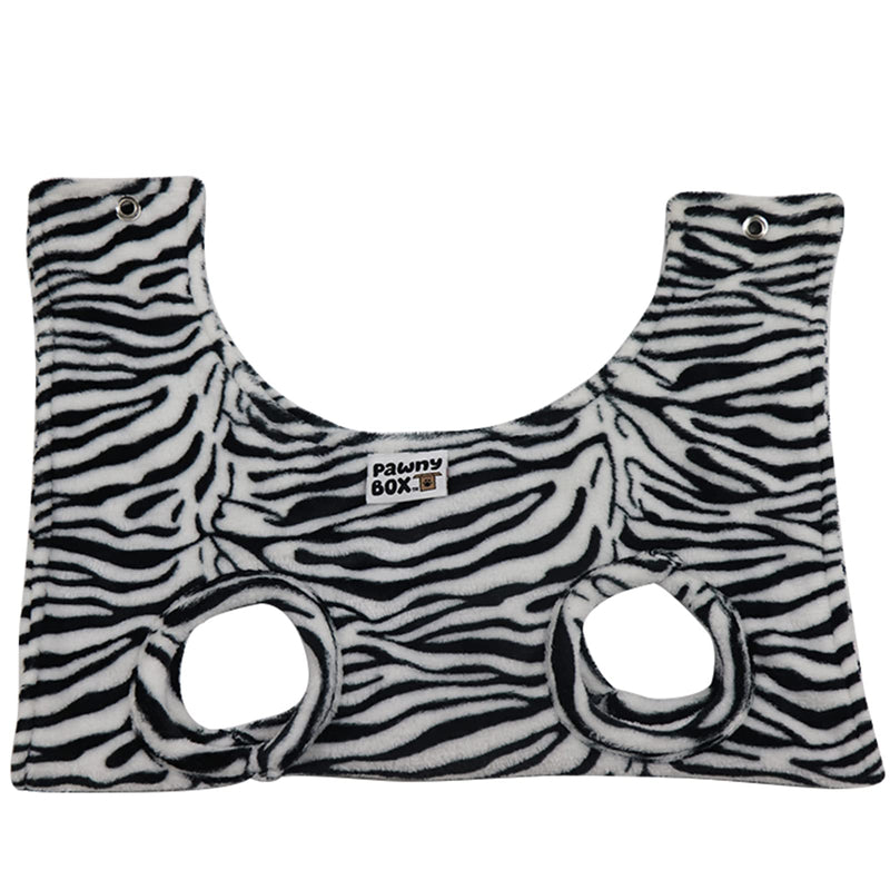 Pawny Box Pet Hammock for Grooming. Dogs and Cats Harness. Dog Holder. Ear, Eye and Nails Care. Hanging Harness. Restraint Bag. Breathable and Comfortable Hammock. Helper. Zebra Small - BeesActive Australia