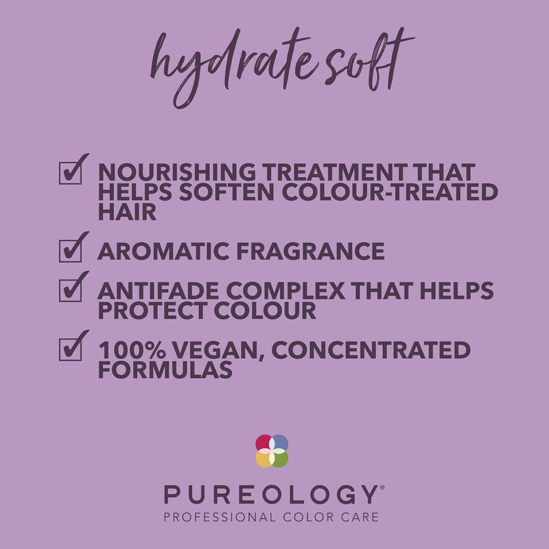 Pureology | Hydrate Soft | Softening Treatment Mask | for Dry Colour-Treated Hair | Vegan | 200ml - BeesActive Australia