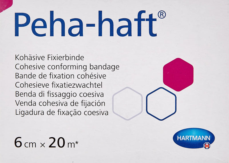 Hartmann 4049500750042 Peha-Haft Cohesive Conforming Bandage, Latex Free, 20 m x 16 cm 20m x 6cm - BeesActive Australia