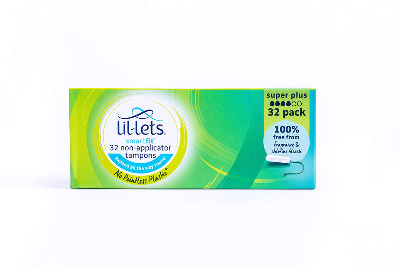 Lil-Lets SmartFit Super Plus Non-Applicator Tampons - pack of 32 Size Super Plus, 32 Count - BeesActive Australia