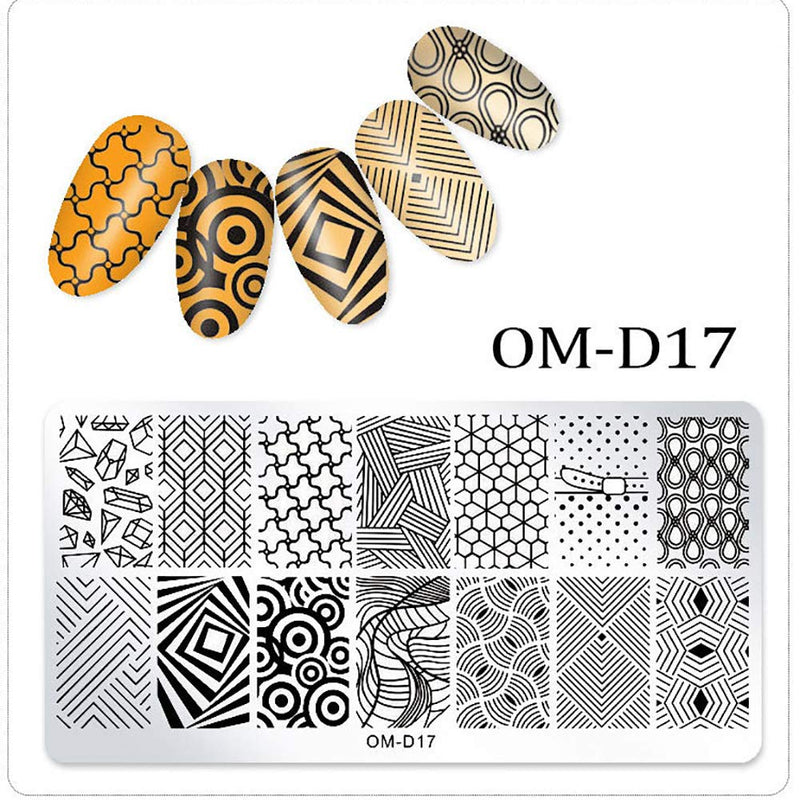 WOKOTO Nail Art Plates Stamping Set Kit Animals Lace Geometry Classic Image Stamping Templates For Nail Art - BeesActive Australia