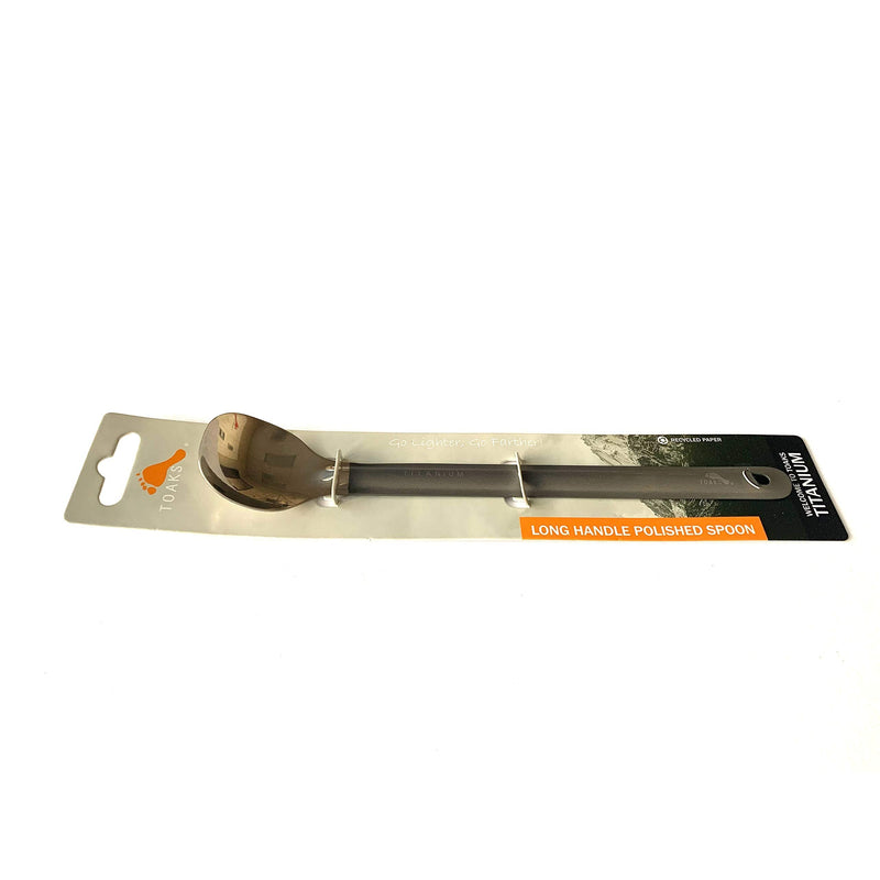 TOAKS Titanium Long Handle Spoon with Polished Bowl - BeesActive Australia