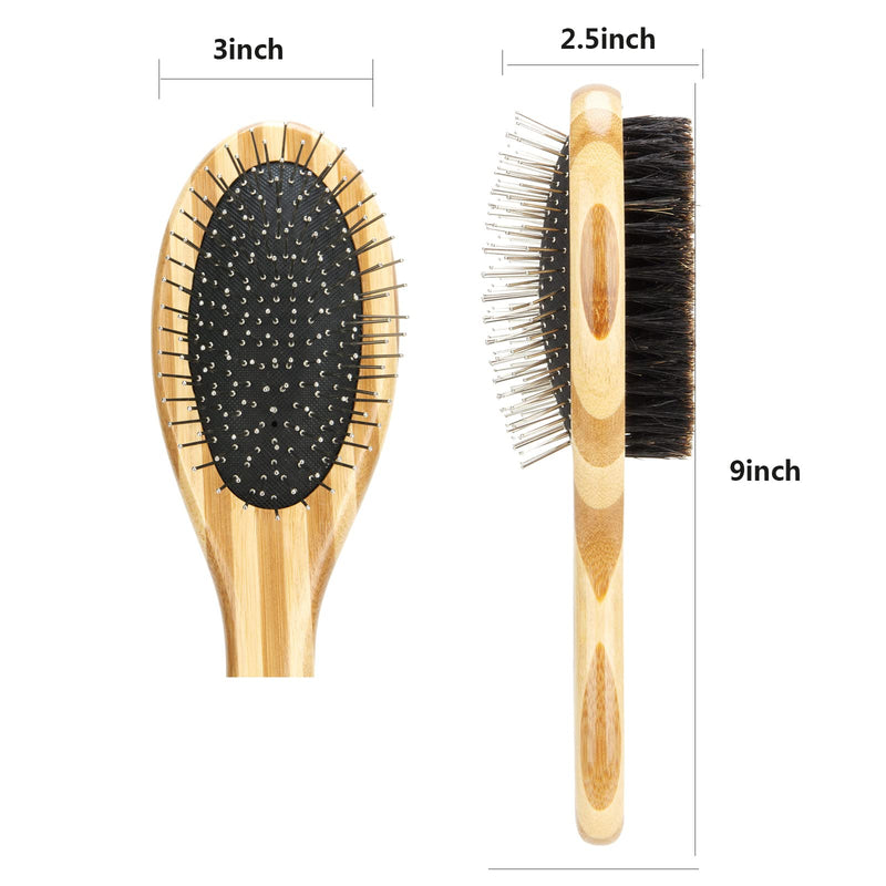 Dog Grooming Brush,Dog Bath Brush Shedding & Massages Short Haired Dogs & Cats While Creating a Soft Coat Shine.Dog Shampoo Brush | Soothing Massage Natural Bristles for Washing. - BeesActive Australia