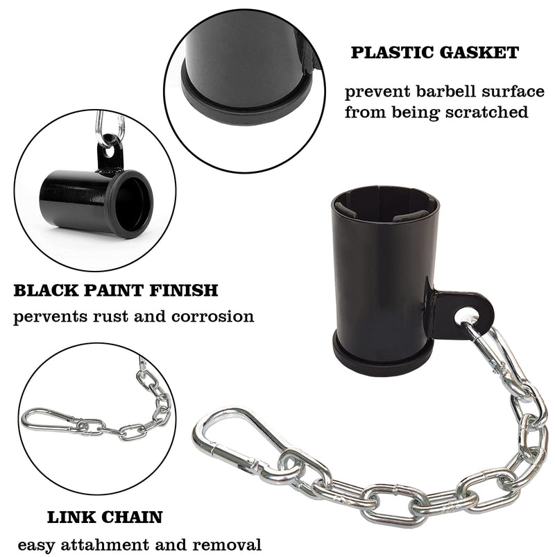 Favuit T-Bar Row Platform 27" Tricep Rope Pull Down-Landmine Eyelet Attachment with Chain fits 2" Olympic Bar Heavy Duty Coated Nylon Rope with Solid Rubber Ends for Home Gym - BeesActive Australia