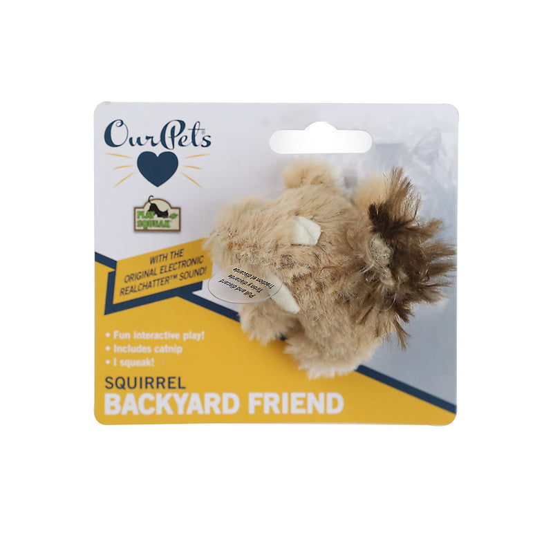 Our Pets Cat Toys for Indoor Cats Play-N-Squeak Barnyard Kitten Toys (Cat Toys for Indoor Cats with Catnip & Real Sound) Interactive Cat Toy, Cat Nip Toys for Cats, Cat Stocking Christmas Play-N-Squeak Squirrel - BeesActive Australia