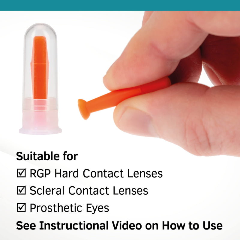 Suction Holder Inserter/Remover - Hard Contact Lens Only � Orange - 3 Pieces by Sports World Vision - BeesActive Australia