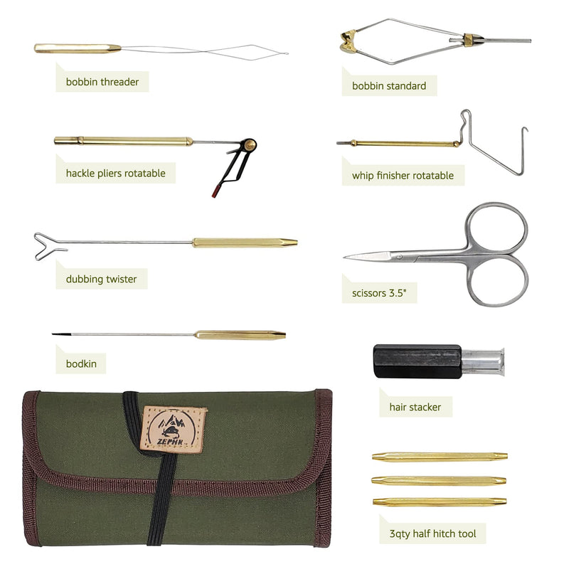 Anglerhaus Fly Tying Tool Kit with Pouch - BeesActive Australia