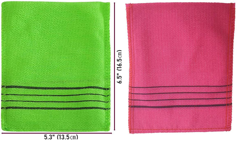Korean Tistom Italy Towel Exfoliating Towel Bath Washcloth 3 Pcs (Red) Dead Skin Remover - BeesActive Australia