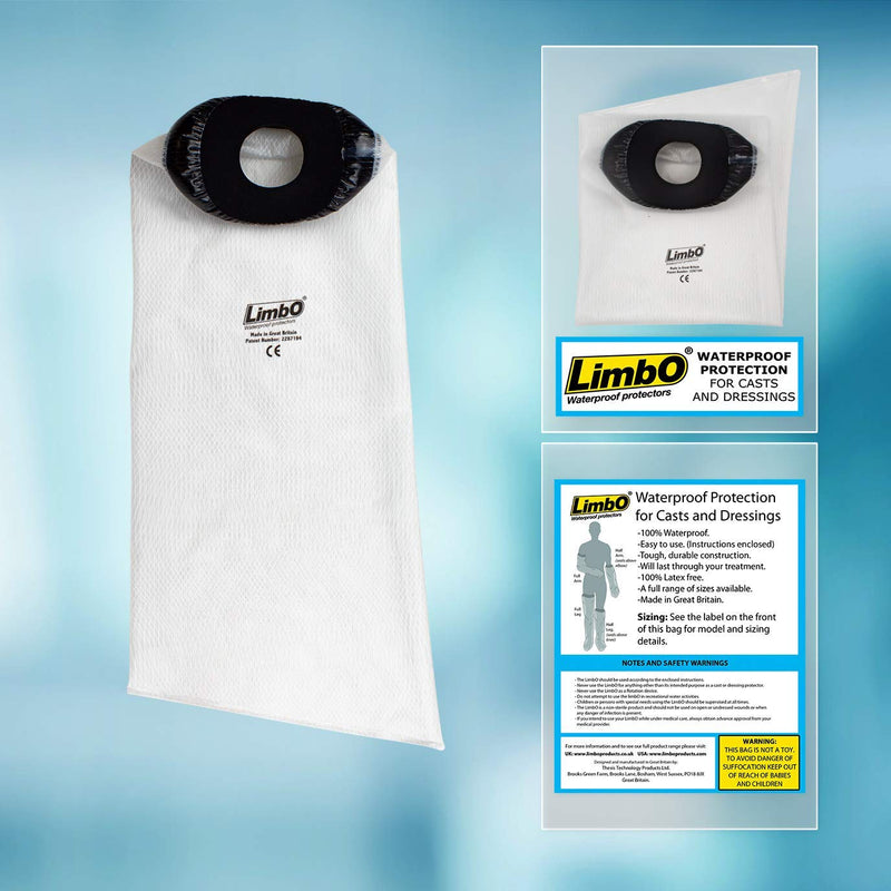LimbO Waterproof Protectors Cast and Dressing Cover - Adult Half Arm (M50A: 22-25 cm Above Elbow Circ.) M50A: 22-25 cm Above Elbow Circ. - BeesActive Australia