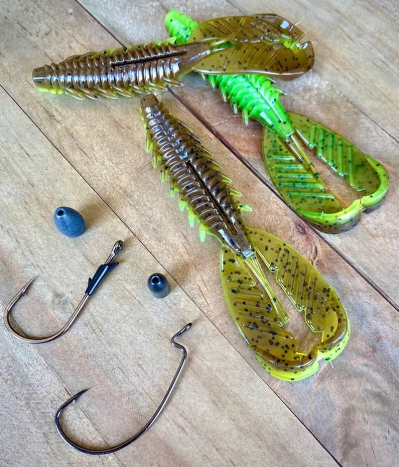 X Zone 4.25" Adrenaline Craw | Crawfish Lures for Bass, Trout, and More, Classic Aggressive Crayfish Lure Designed by Tournament Winner Brandon Palaniuk (6 Pack) 309 4.25" - BeesActive Australia
