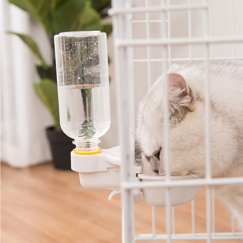 RUBYHOME 17oz BPA Free Cage Water Bottles for Rabbits, Ferrets, Cats and Other Small Animals, Anti-Overflow Water Dispenser for Crate White,17oz - BeesActive Australia